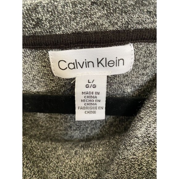 Calvin‎ Klein Womens Gray Cowl Neck Acrylic Sweater L Long Sleeve Lightweight - Picture 4 of 8